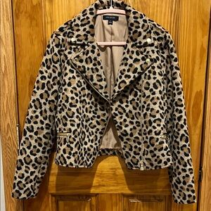 Ann Taylor Leopard Print Jacket